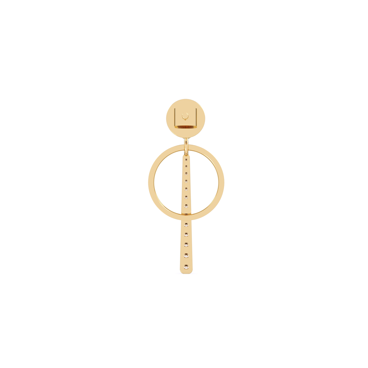 Fancy Open Circle Drop Earrings For Women